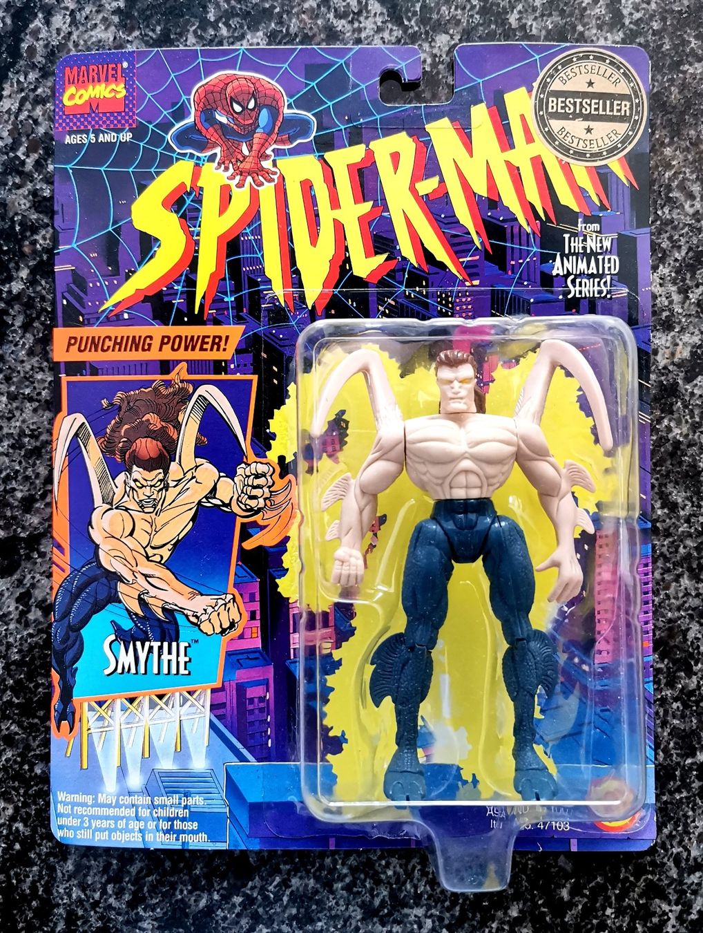 Marvel Statuette: Smythe 1994 Spiderman Action Figur Marvel Comics Toy Biz – Nuovo e nell'imballaggio originale da Rorschach venduto da Actionvintage789