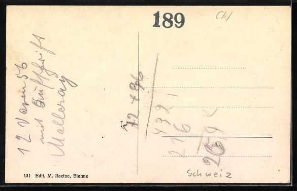 Cartoline postali: Malleray, Totalansicht aus der Vogelscha – Usato da Berlin venduto da bartko-reher 1