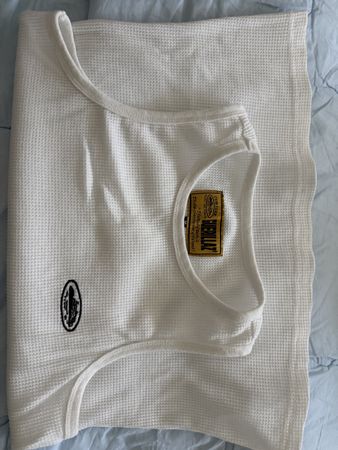 Débardeur Corteiz blanc texture gaufrée taille M