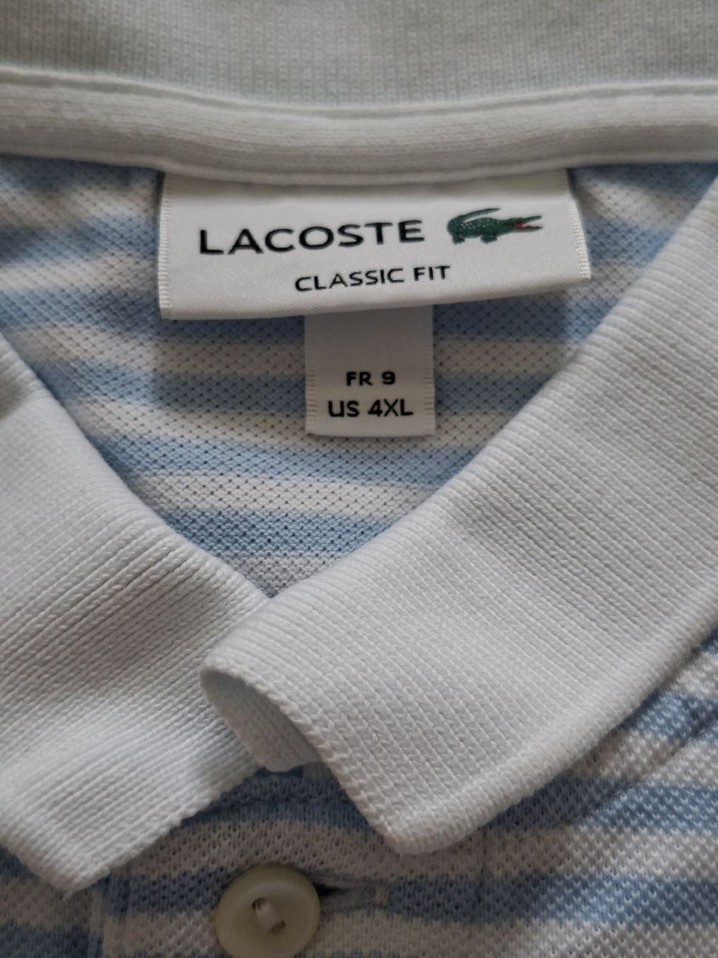 Lacoste Magliette Polo: Polo Lacoste rayé bleu et blanc, taille 4XL, – Usato da Renens VD venduto da ser_j2fn 2