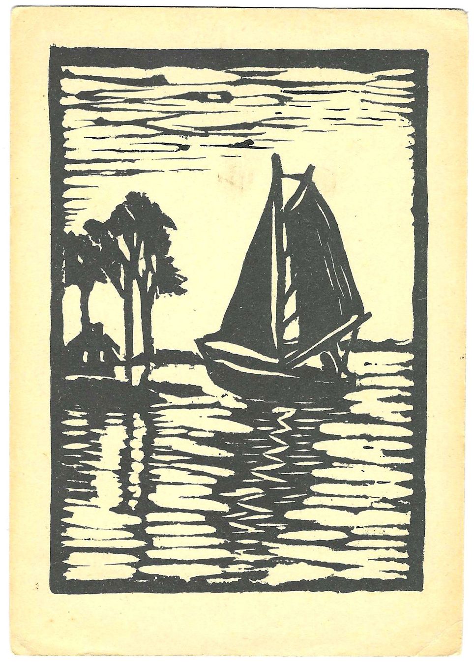 Ansichtskarten: Carte postale linogravure env.1936 – Gebraucht aus Tavannes von Zitume