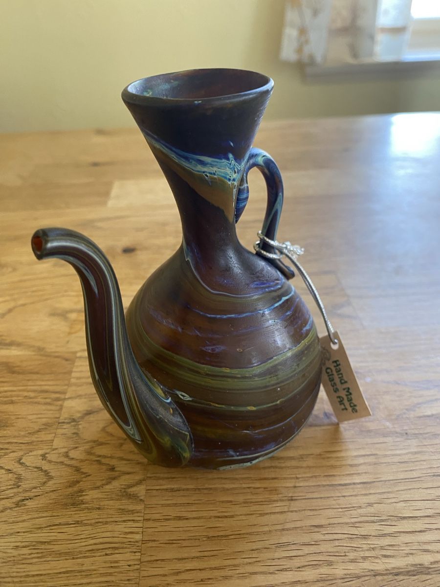Carafes: Kleiner Krug aus Glas, gebraucht – D'occasion à Flawil par Naphtali 1