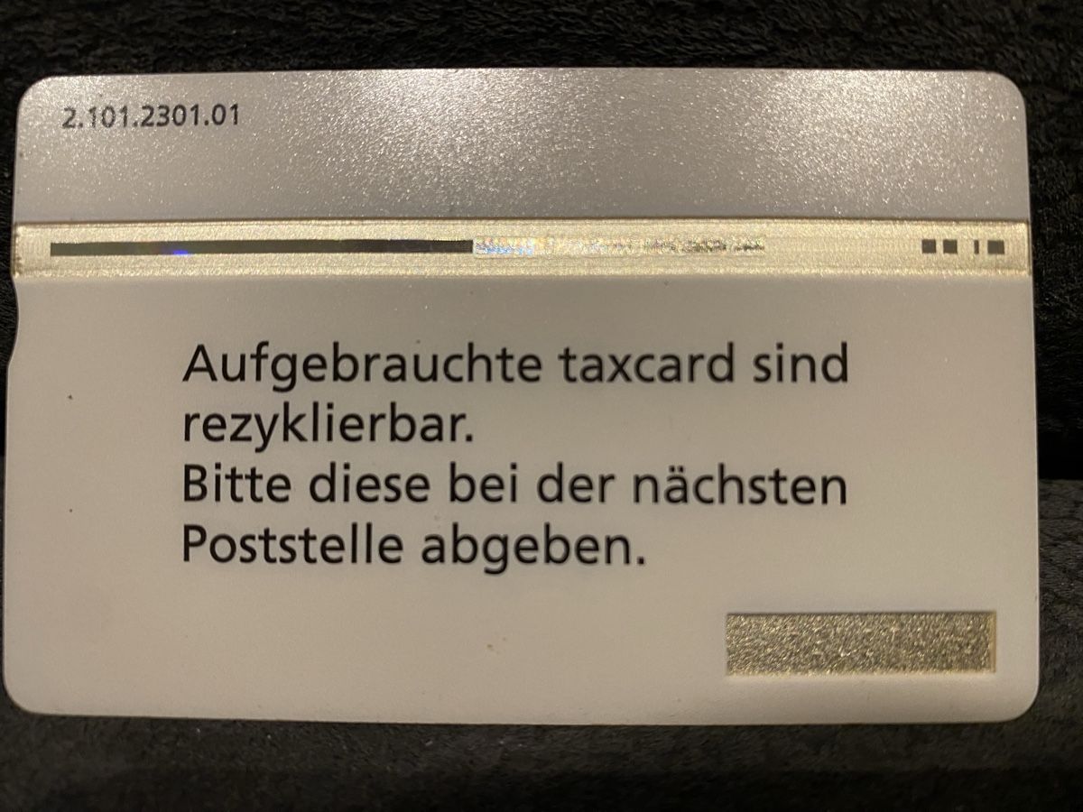 Schede telefoniche: P-taxcard – Usato da Lausanne venduto da babacard10 1