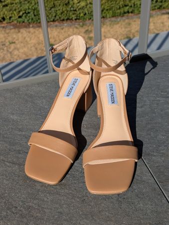 Sandaletten Steve Madden Leder Nude Grösse 39