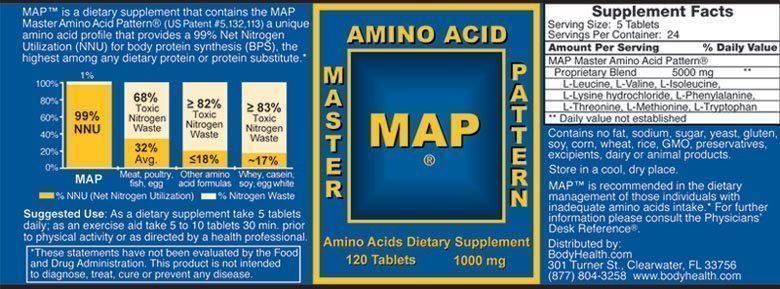 Cibi & Specialità: Original MAP Master Amino Acid Pattern – Nuovo e nell'imballaggio originale da Bern venduto da Hnickelback 5
