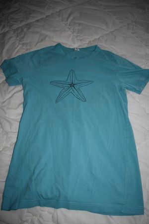T-shirt enfant bleu turquoise