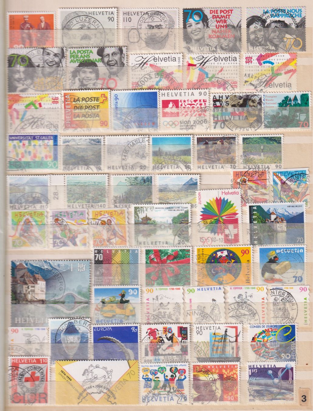 Alle Briefmarken: Lot aus ca. 1997-2001. Nur ETS oder Rundstempel (2) – Gebraucht aus Koblenz von Boerse6