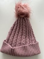  Wintermütze rosa Gr. 52/53 mit Bommel