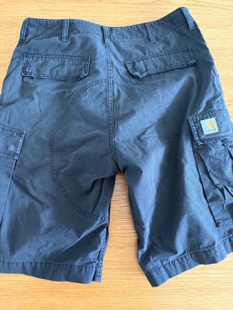 Carhartt Cargo Bermuda Grösse 33 dunkles Grau, getragen