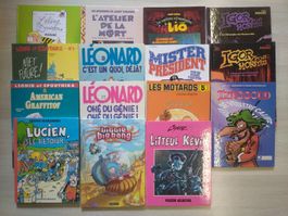 Lot de 15 BD Jeunes Franco Belge Humour et aventures 
