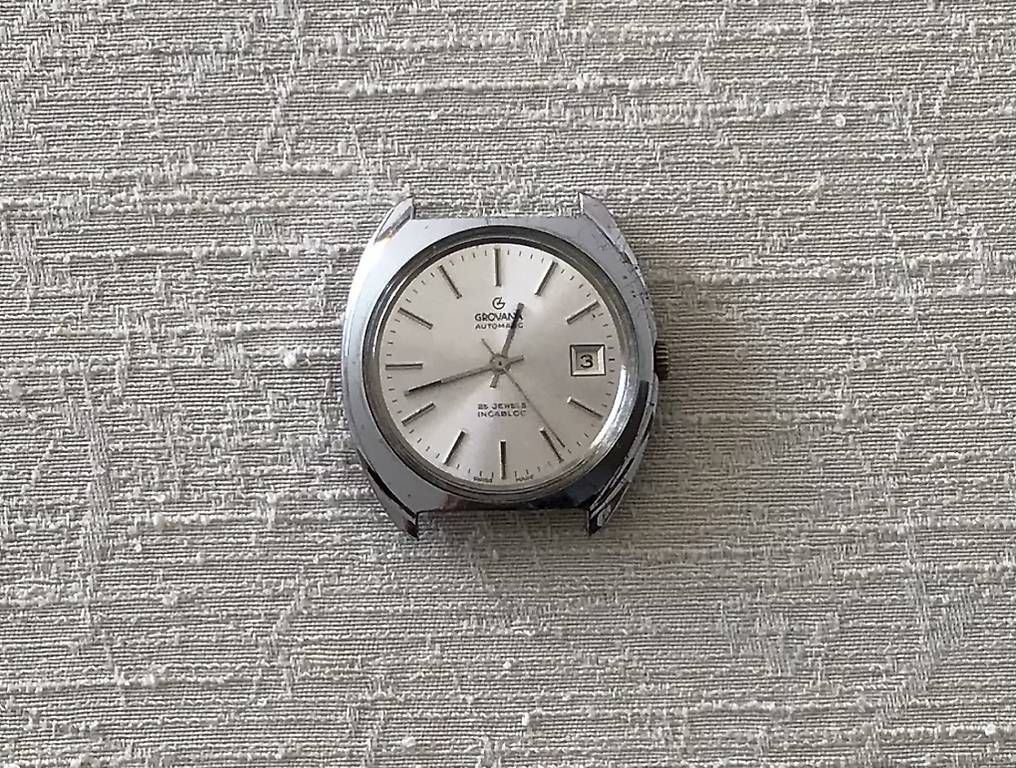 Orologi: HERRENUHR STAHL, CH,  GROVANA, AUTOMATIC – Usato da Kappel SO venduto da Happyday125