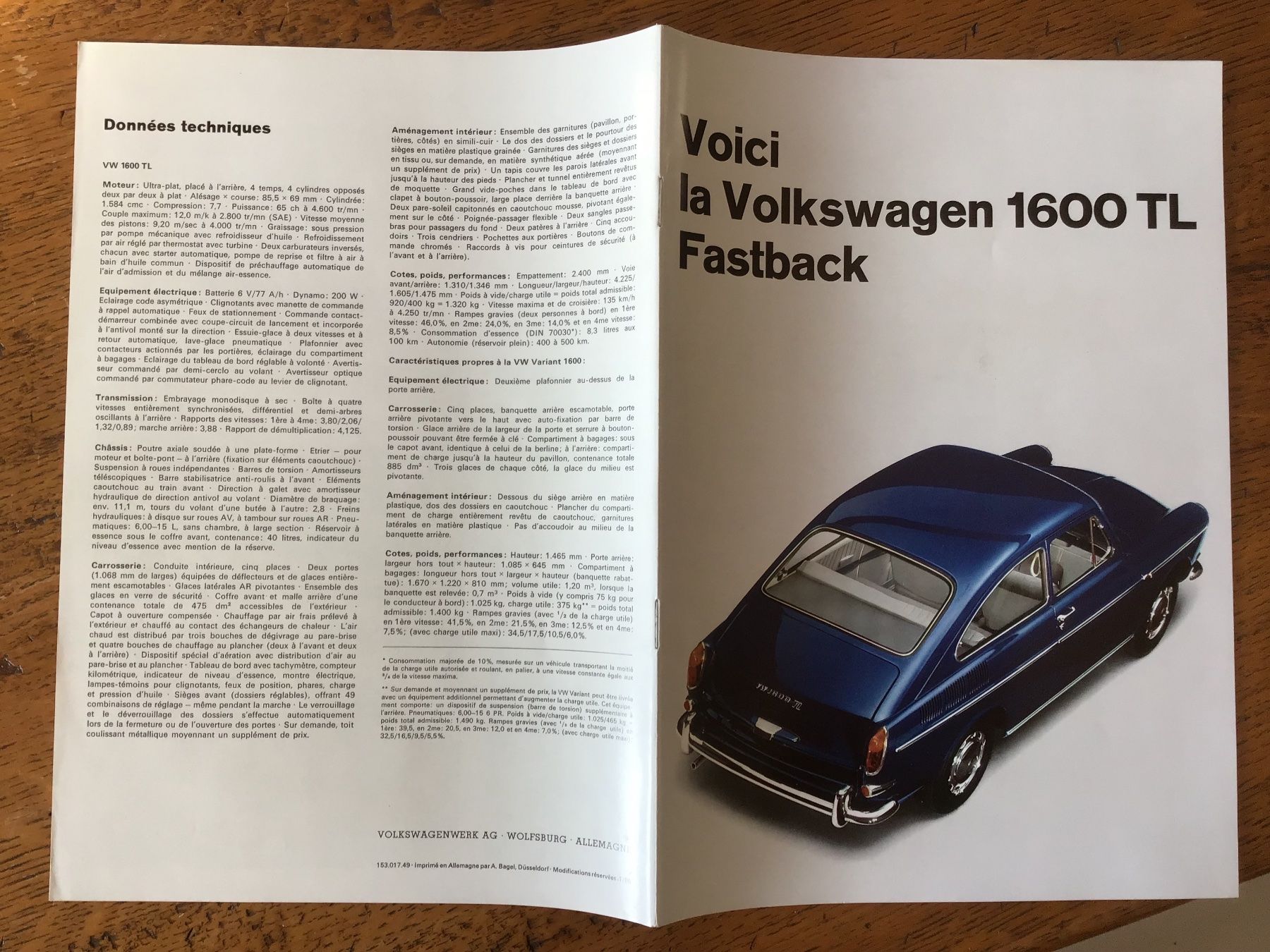 VW Documenti: Brochure publicitaire prospectus vintage oldtimer VW – Usato da Fully venduto da Ruby97 5
