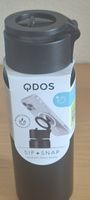 QDOS Sip+Snap Magnetische Trinkflasche - Neuwertig!