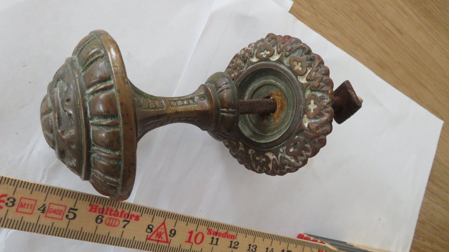 Eisenwaren: Türgriff antik aus Bronze – Gebraucht aus Wetzikon ZH von morda1954 1