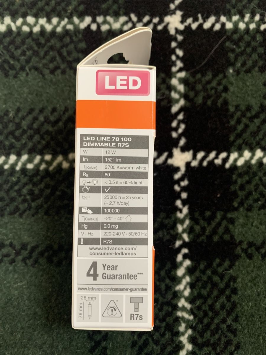Osram Lampade: Osram LED R7s 12 W 1521 lm – Nuovo e nell'imballaggio originale da Zürich venduto da Nora321 3
