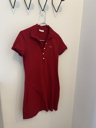 Robe polo Lacoste rouge Taille 38