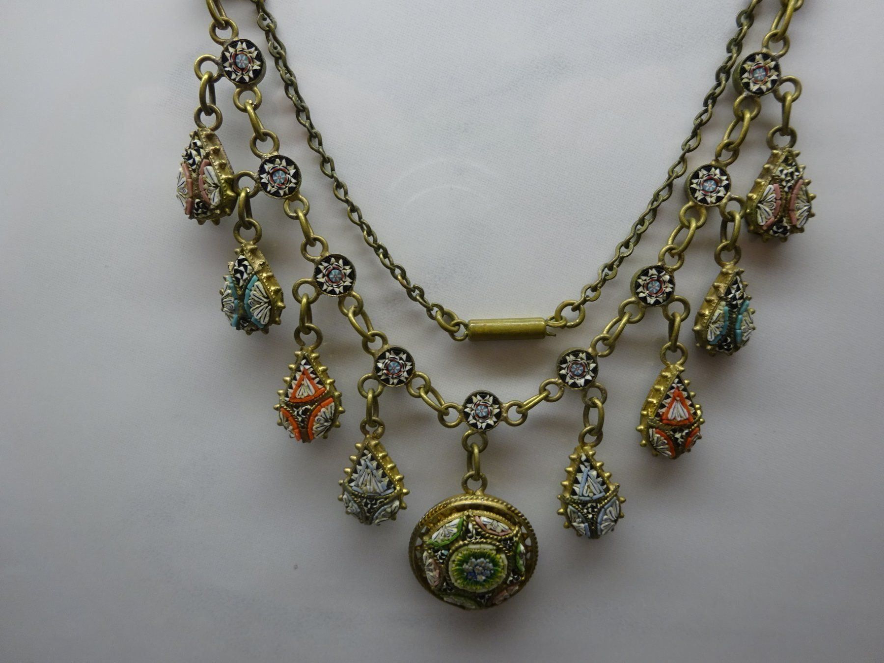 Catenine: Mikromosaik Collier – Usato da Esslingen venduto da FetteSchnecke