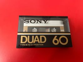SONY DUAD 60 Fe-Chrom seltene KULT-Audio-Kassette Original!