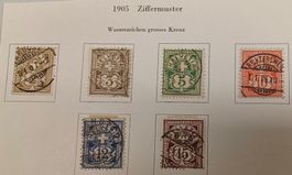 Ziffernmarken 1905