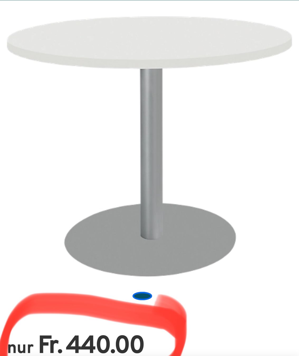 Tavoli: neuer Select Tisch mit Tellerfuss – Nuovo (secondo la descrizione) da Necker venduto da liq24 3