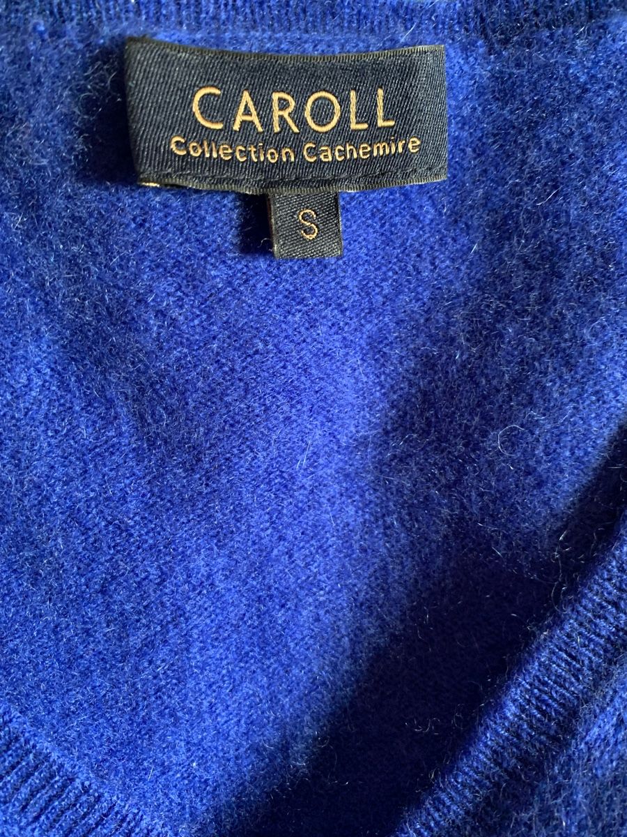 Caroll Maglioni & Felpe: Pull Caroll Cachemire bleu électrique, taille S, parfait! – Usato da Finhaut venduto da dod 2