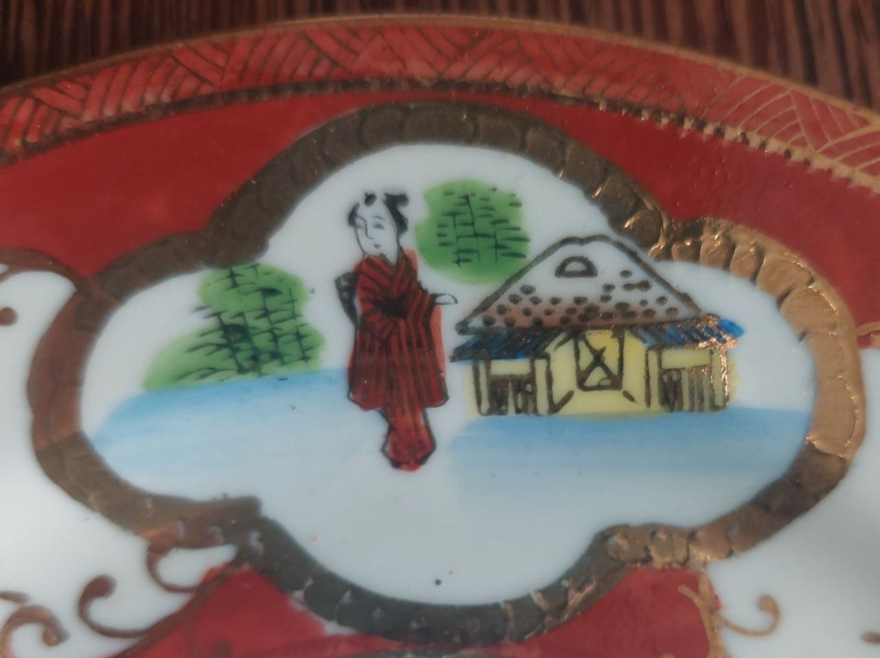 Piatti: Wunderschöner handbemalter, japanischer Teller, Asiatika – Usato da Hochwald venduto da hupelcord 5