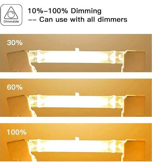 Lampade: 6er Halogen Bulb R7s Dimmable Halogen Lamp halogenstab 118mm – Usato da Thun venduto da Laoye