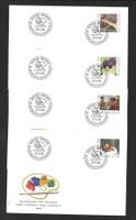 4 FDC Pro Patria 1986 Serie Einzelmarken ET 27.5.1986