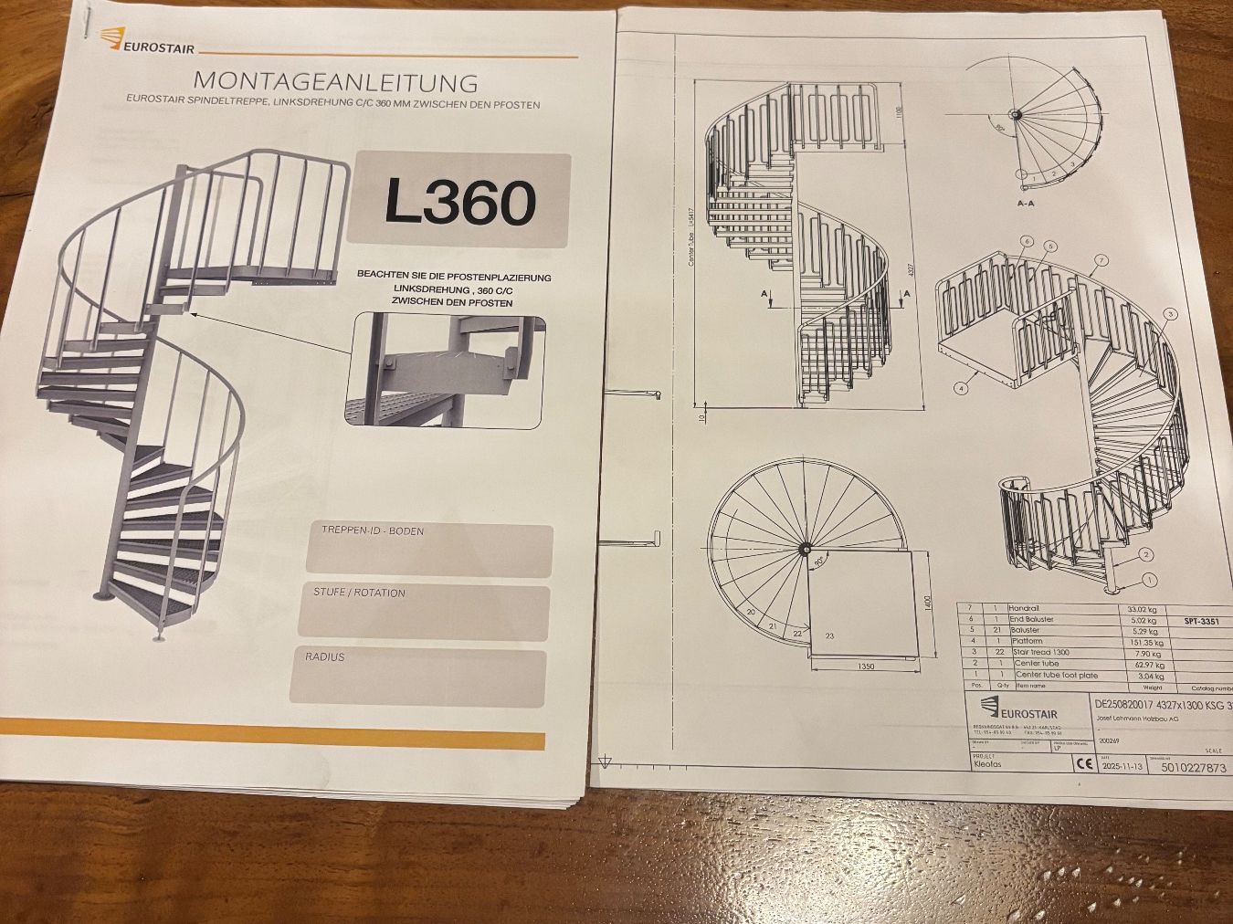 Scale: Stahlverzinkte Wendeltreppe – Nuovo (secondo la descrizione) da Glis venduto da bas_w6rp