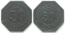 LENGGRIES (Bayern) 50 Pfennig 1917, Zink