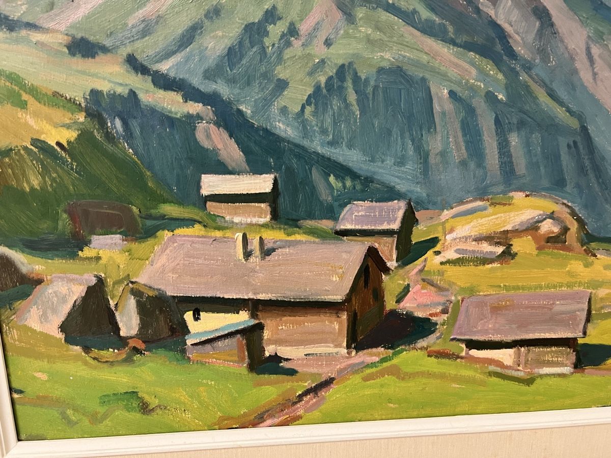 Dipinti: karl Bürkli Gemälde Landschaft 79 – Usato da Hombrechtikon venduto da vespa1954 1