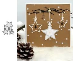 Stanzschablone Nr.1056, Sterne 3er Set, Weihnachten
