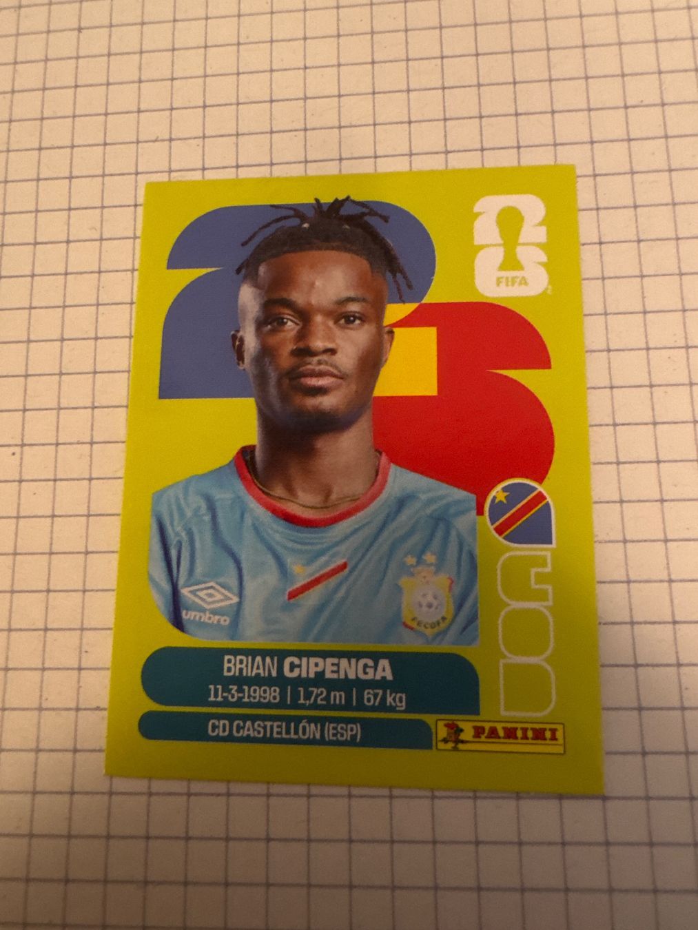 Panini Cartes à collectionner: Panini Sticker WM 2026, COD 17 Brian Cipenga – Neuf (Voir description) à Winterthur par mathis-spielsteine