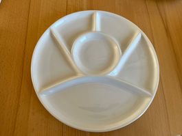 Weisse Fondueteller 6+2