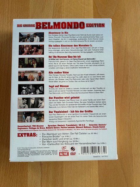 Tutti i DVDs: Die grosse Belmondo Edition / 8 DVD's – Usato da Bubikon venduto da cinerama01 1