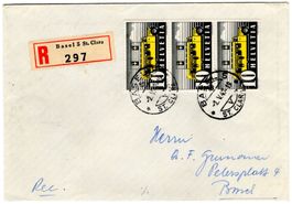 10 Rp. Automobilpostbureau MeF a. Chargé im Lokalrayon BASEL