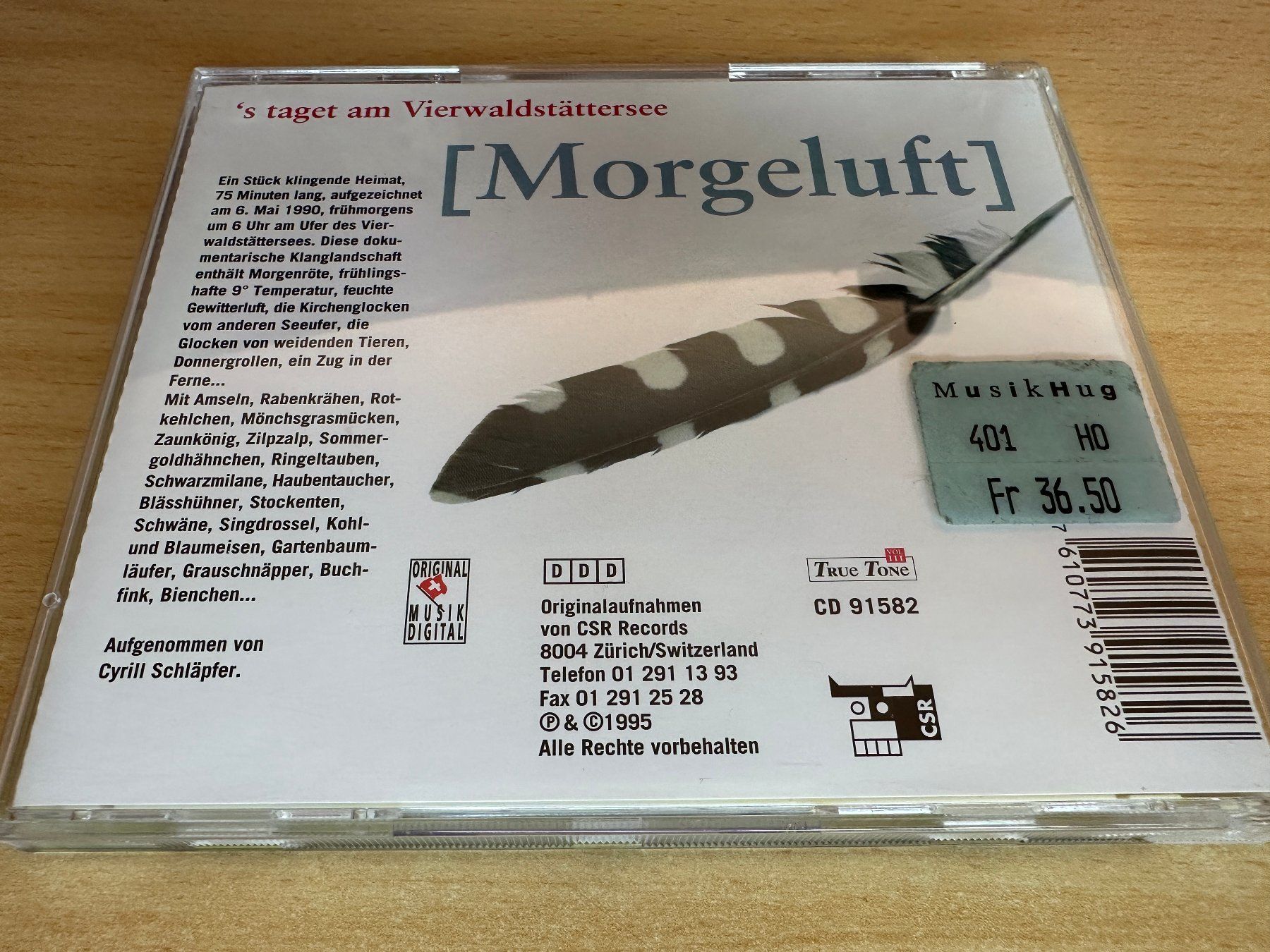 CD: Cyrill Schläpfer – Morgeluft – Usato da Rikon im Tösstal venduto da Alpenmutz 1