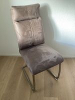 4 moderne Esszimmerstühle, Top Zustand, Edelstahlgestell!