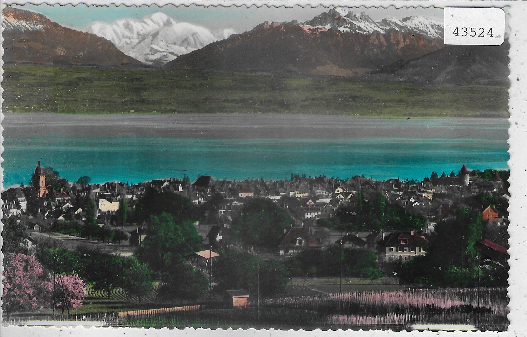 Cartoline postali: Morges et le Mont Blanc - coloriert – Usato da Ettingen venduto da Kartenplanet
