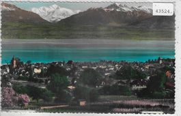 Morges et le Mont Blanc - coloriert