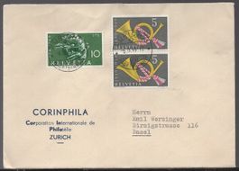 ZÜRICH 6.IX.49     CORINPHILA  Philatélie