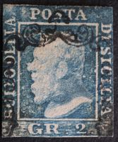Sizilien MNr. 3c 2 Grana gestempelt