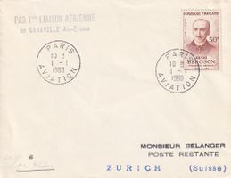 Erstflug Air France Caravelle Paris - Zürich 1960