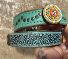 Lederarmband Set bunt Ibiza Boho Hippie Sommer