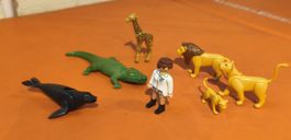 Playmobil Tierfiguren Set mit Pfleger gebrauchter Zustand