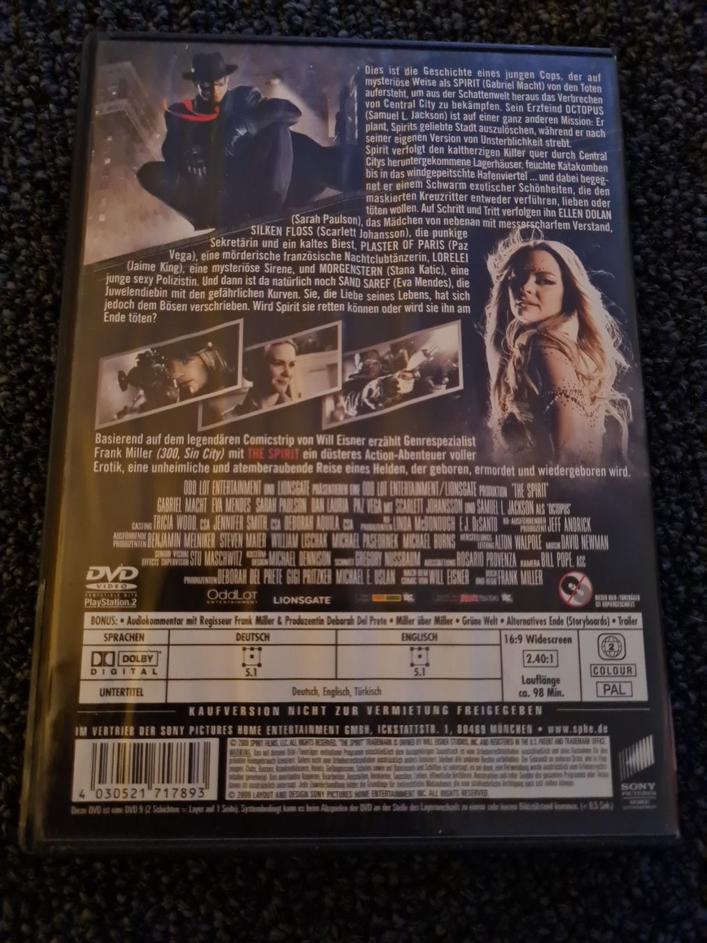 Alle DVDs: THE SPIRIT(12634) – Gebraucht aus Ruswil von M71 1