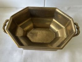 Antike Schale Messing 18 cm ohne die Griffe. Deko Vintage