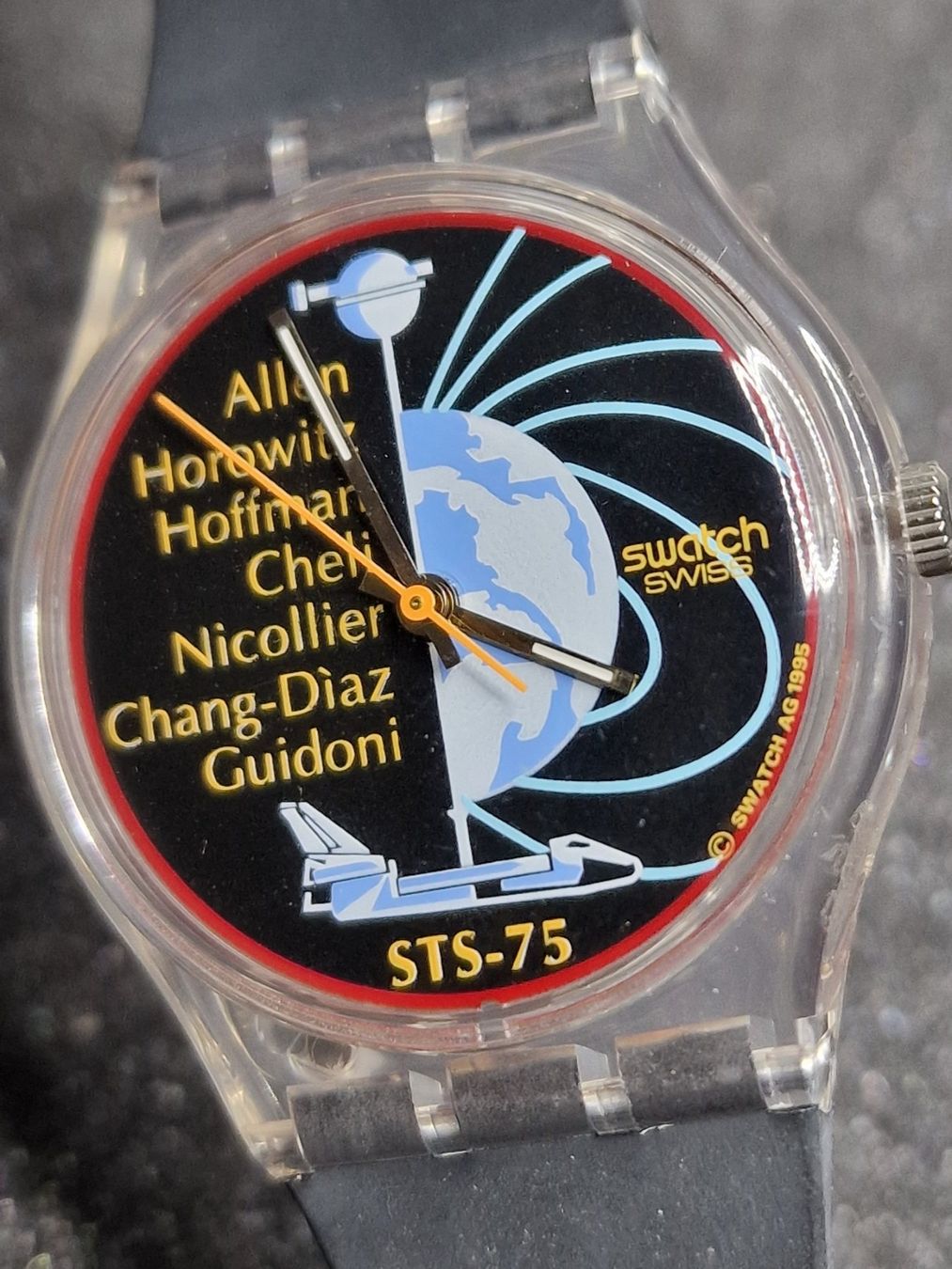 Swatch Orologi: 1995 Swatch ACCESS TO SPACE SKZ100, 34mm – Nuovo e nell'imballaggio originale da Bülach venduto da TimeDealsNow 3