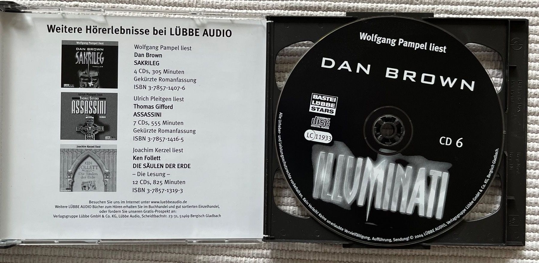 Audiolibri: CD Hörbuch Illuminati von Dan Brown – Usato da Zürich venduto da Gurkis 4