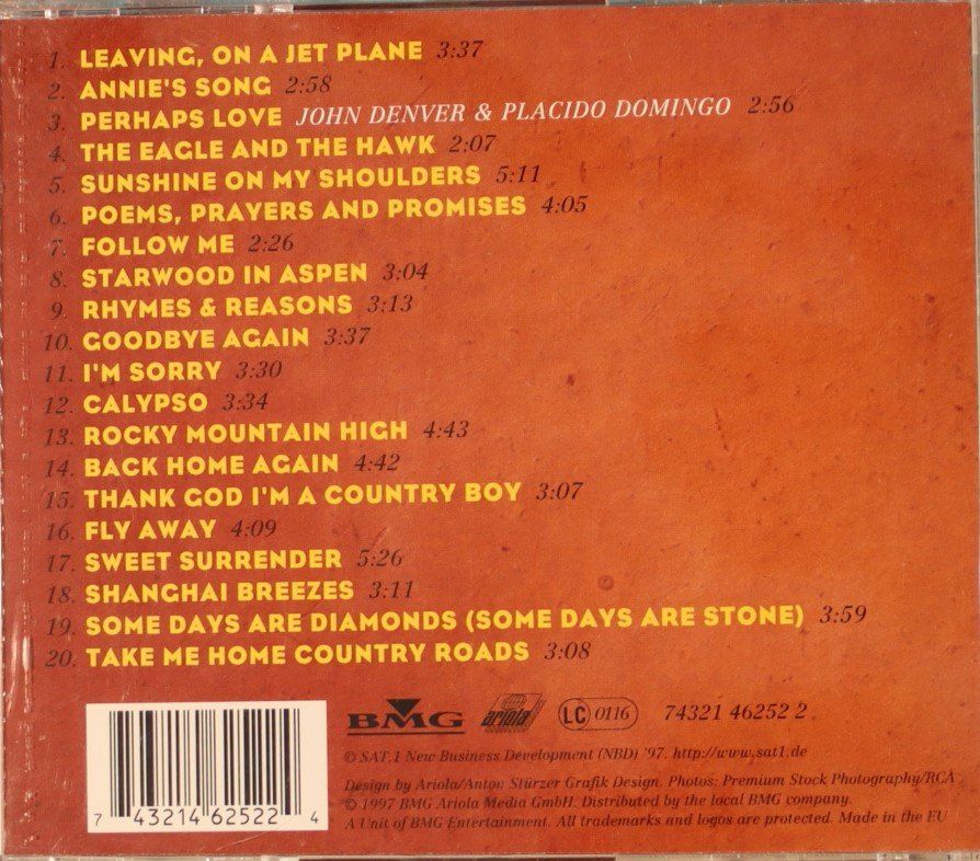 CD: John Denver – Gold Collection – Usato da Luzern venduto da CONTENTI 2